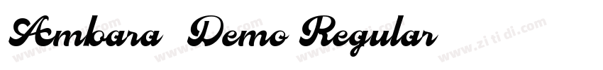 Ambara_Demo Regular字体转换